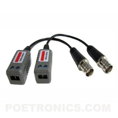 China PVB-EF04 (400-600m) BNC Female to Screw Terminal Passive CCTV Video Balun transmitter for sale