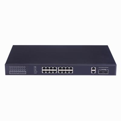 China POE-S416 16 Port IEEE802.3af/at 10/100Mbps 30W POE Switch (250W Internal Power) for sale