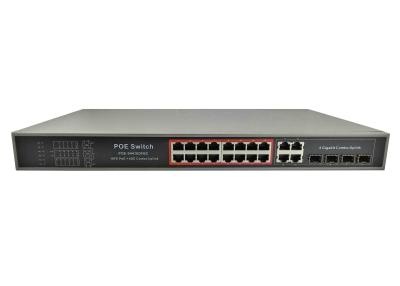 China POE-S4416GFBC (16FE+4GE Combo) 16 Port 100Mbps IEEE802.3af/at PoE Switch 350W Built-in Power Supply (Newly Developed) for sale