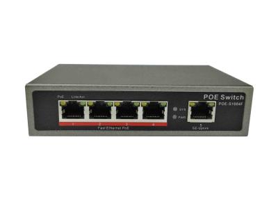 China POE-S1004F(4FE+1FE)_4 Port 10/100Mbps IEEE802.3af/at PoE Switch with 65W External power supply (Newly Developed) for sale