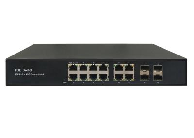 China Latest New POE-S4408GBC 8xGigabit PoE + 4xGigabit Combo Uplink IEEE802.3af/at PoE Switch (Built-in 150W Power Source) for sale