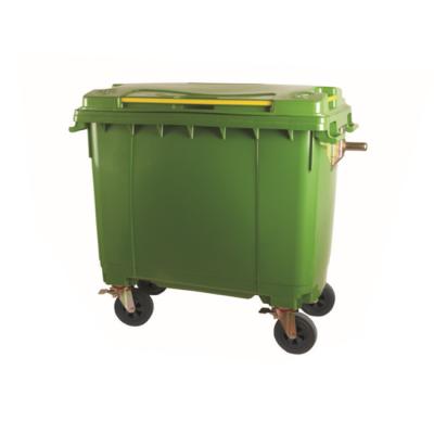 China Viable 660L and 1100L plastic trash cans with cheap price for sale