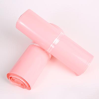 China Tear-proof/Nice Strong Adhesive Opaque OEM Printing Logo Printed Large High Quality Poly Bags Mailers Mailing Bag Pink For Shipping Apparel Clothes for sale