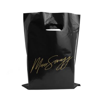 China Handle Colorful Die Cut Bag Screen Print Personalized Design Merchandise Bags Die Cut Shopping Bags for sale