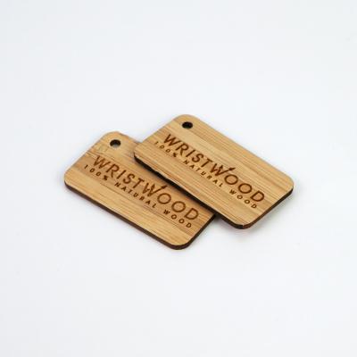 China Viable Custom Fashion Hot Selling Popular Fancy Garment Fancy Bamboo And Wooden Hang Tags for sale