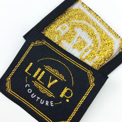 China Sustainable Custom Woven Label Clothing Tags Heat Transfer Personal Clothing Labels for sale