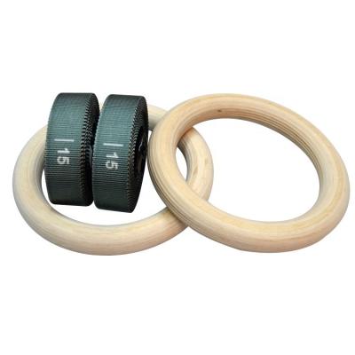 China Universal Strength Training Fitness Gym Gymnastics Wooden Rings for sale