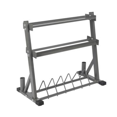 China Factory Use Commercial Wholesale Gym Equipment 3 Pair Weights Black Metal BELL Dumbbell Set Rack for sale