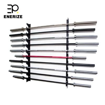 China Gym Modern Fitness Barbell Rack Wall Mounted Barbell Storage Bar Rack for sale