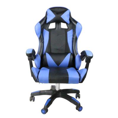 China Furniture Adjustable Gamer Desk Free Sample (Height) Rotation Chair Packing Gaming Office Chair Ergonomic Comfortable PU Leather PC Computer Bule for sale