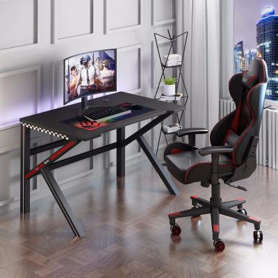 China Wholesale Game Table Furniture Computer Desk Hot Selling Black Game Table (Height)Adjustable for sale