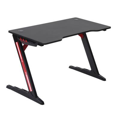 China Adjustable (Height) Gaming Table Z Shaped Computer Desk Packing Style Desk Table Gamer PC Workstation Gaming Desk with Free Mouse Pad Handle Holder for sale