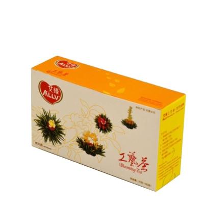 China Healthy Blossom Jasmine Tea Bags Private Label Tea Blossom Blooming Gift Box for sale