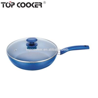 China Sustainable Eco Friendly Aluminum Color Non Stick Induction To Fryer Pan for sale