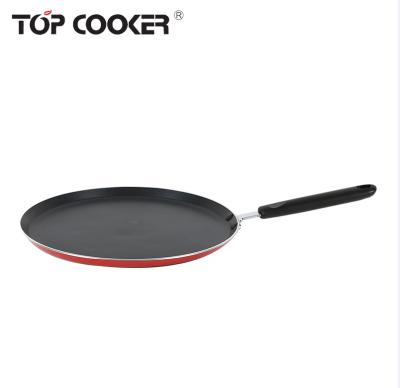 China Sustainable Non Stick Liner Pressed Black Pancake Pan for sale