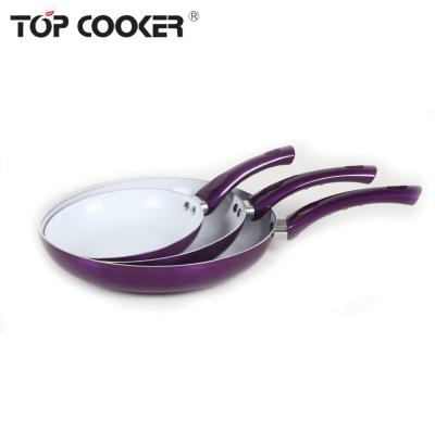 China 26cm Sustainable Press Aluminum Non-Stick Wok With Ceramic Coating for sale