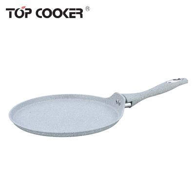 China Viable China Best Tableware Pancake Marble Coating Pan for sale