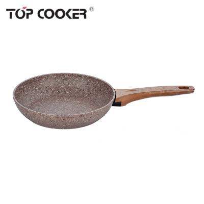 China Sustainable Granite Non Stick Induction Coating Aluminum Frying Pan for sale