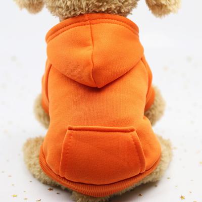 China Autumn/winter stocked sweater denim pocket biped clothes dog cat clothes pet sports supplies for sale