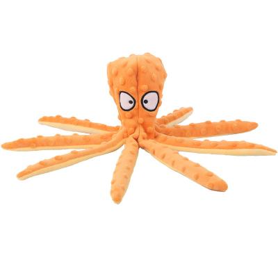 China New Product Pet Plush Toy Octopus Skin Shell Dog Puzzle Toy Octopus Cat And Dog Supplies Bite-Resistant Voice Stocked for sale