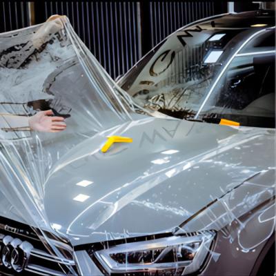 China Automotive Paint Protection Film Self Healing TPU Material 130μM for sale