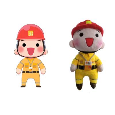 China Promotion Custom Stuffed Plush Human Doll Plush Boy Doll Plush Toys For Claw Machine for sale