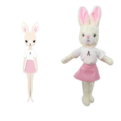 China Animal Soft Toy Heavy Duty/Cute Squishy/Dirty Toy Plush Custom Rabbit Plush Custom Made Toys OEM for sale