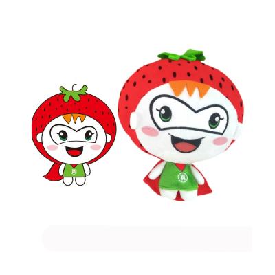 China Promotional Gift Plush Vegetables Stuffed Toys Strawberry Red Stuffed Plush Toy for sale