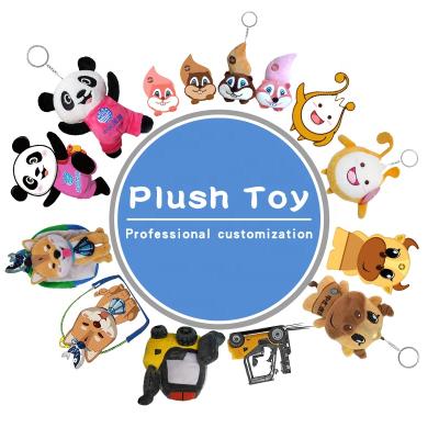 China Eco-Friendly Custom Plush Brown Puppy Animal Plush Toy Keychain LOL Doll For Sale for sale