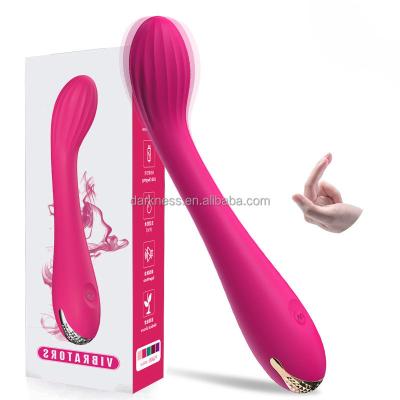 China Wholesale Rechargeable Vibrating G-spot Wand Bullet Vibration Darkness G Spot Powerful Finger Vibrator 12 Modes Sex Toys For Women for sale