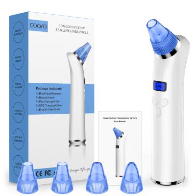 China Black head removal best home used blue and red light nose blackhed removal, vacuum blackhead remover beauty machine for sale