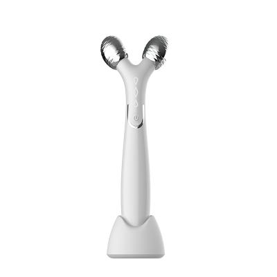 China Brand New Face Lift Freed To Remove Line Face Lifting Massage Edema Anti-Wrinkle EMS V Handheld Roller for sale