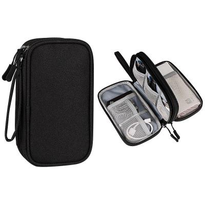 China Custom Viable Electronic Organizer Mobile Phone Accessories Custom Packing Bags Portable Waterproof Lightweight USB Cable Pipe Storage Bag for sale