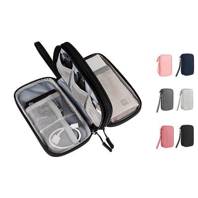 China Viable Multi-Function Data Line Portable Storage Bag Light Travel Charger Bag Electronics Accessories Organizer Pocket Small Mini for sale