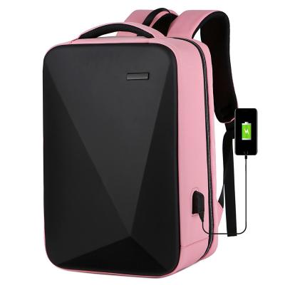 China With Outdoor Custom Pink Backpack Bag Custom Anti Theft USB Fashion USB Anti Theft Business Laptop Travel Backpacks for sale