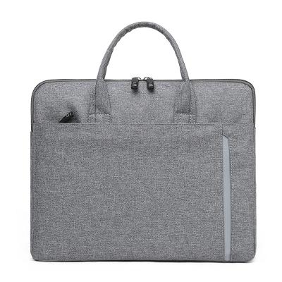 China Polyester 2022 new design men's business pocket OEM waterproof polyester laptop bags briefcase custom logo for computers for sale