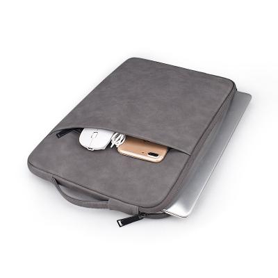 China Custom Fashion Universal Waterproof PU Leather Sleeve Cover Computer PU Slim Laptop Bag For Ladies for sale