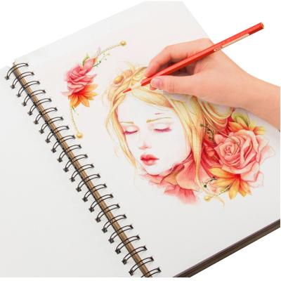 China High Quality Easy Writing A3 A4 A5 Custom Wrapping Paper Sketchbook Spiral Watercolor Blank Drawing Book for sale