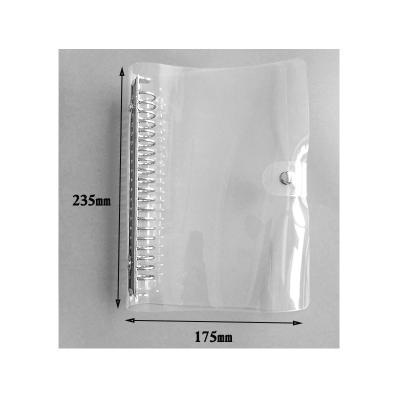 China Wholesale custom made transparent eco-friendly PVC A5 ring binder with more styles inside pages for sale