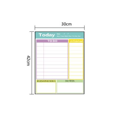 China Custom Printed Erasable Board Whiteboard PET Day Magnetic Education.Training.Office School Magnetic Weekly Monthly Soft Dry Erase Board for sale