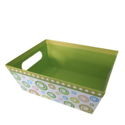 China Handmade Custom Paper Basket Tray Basket Box Shape Paper Gift Box for sale