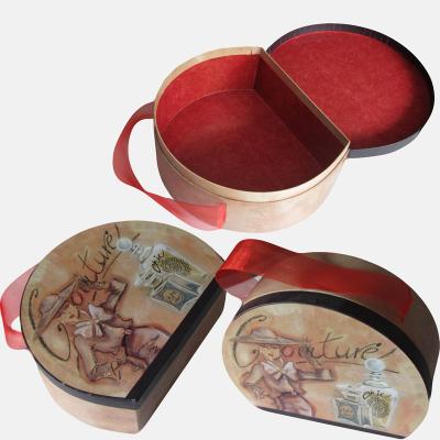 China Newest Floding Handmade Special Circular Paper Box For Gift Packing Customized Design for sale