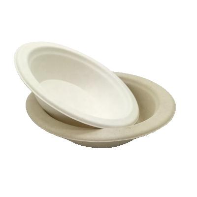 China Dia160*40 12oz 350ml Free Disposable Bowl PFAS Sugar Cane Bagasse Pulp Compostable Biodegradable Bowl for sale