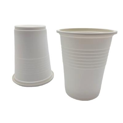 China 6oz 180ml 70*81mm Disposable Eco-Friendly Biodegradable Disposable Cup With Lid Food Grade Drinkware Cornstarch Cup for sale