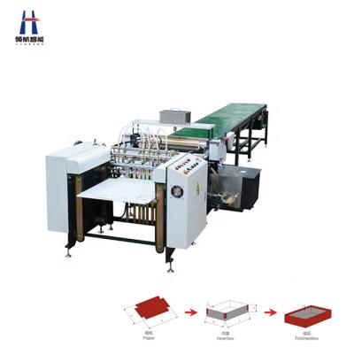 China Jewel Box LINHANG LH-SJ650A / LH-SJ850A Auto Feeding Paper Gluing Machine for sale