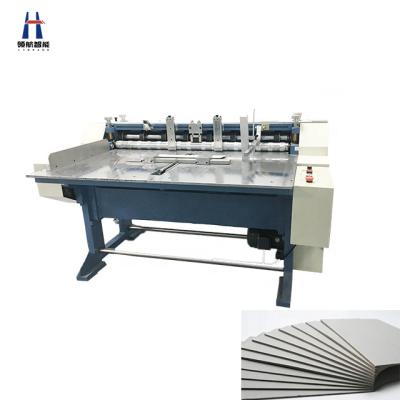 China Hardcover Book Rigid Boxes Making Machine LINHANG LH-KBJ1300 Rigid Box Board Slitting Machine for sale