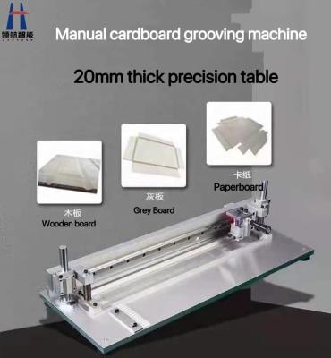 China Manual Wood Panel LINHANG LH-520 Cardboard Flute Slitter Carton V Grooving Machine for sale