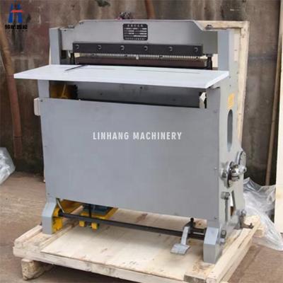 China Wire Paper Book Making Machine LINHANG LH-MPM650 Manual Notebook Punch Hole Machine for sale