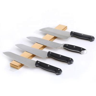 China New Release 2019 Viable High Quality Gold Color Titanium Magnetic Knife Bar for sale