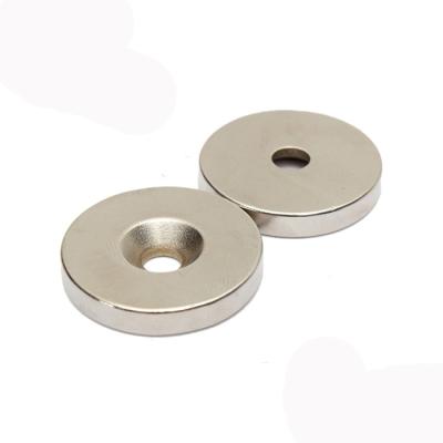 China Industrial Countersunk Magnet Neodymium Hole Rare Earth Magnet for sale